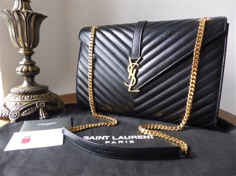 ysl matelassé envelope bag|YSL Bag black on.